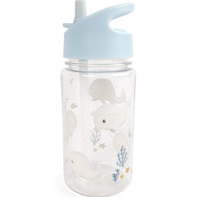 Bild på FILIBABBA Vattenflaska i plast 400 ml Christian's Whale Tales