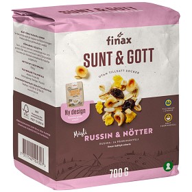 Bild på Finax Sunt & Gott Müsli Russin & Nötter 700g