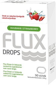 Bild på Flux Drops Rabarber & Jordgubb 90 st