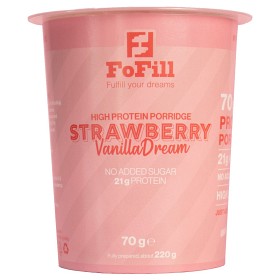 Bild på FoFill Strawberry VanillaDream proteingröt 70 g