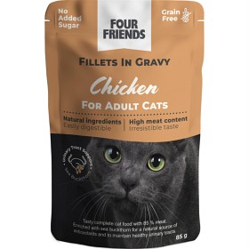 Bild på FourFriends Adult Chicken in Gravy Pouch 85 g