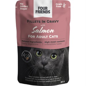Bild på FourFriends Adult Salmon in Gravy Pouch 85 g