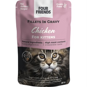 Bild på FourFriends Kitten Chicken in Gravy Pouch 85 g