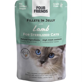 Bild på FourFriends Sterilized Lamb in Jelly Pouch 85 g