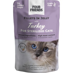 Bild på FourFriends Sterilized Turkey in Jelly Pouch 85 g