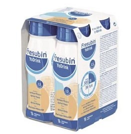 Bild på Fresubin YoDrink, aprikos/persika, drickfärdigt kosttillägg, komplett 4 x 200 ml