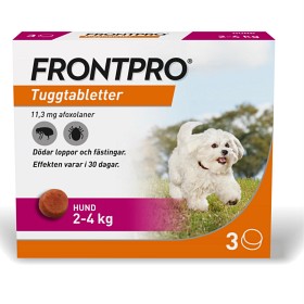 Bild på Frontpro 11,3 mg tuggtabletter för hund 2-4 kg 3 st
