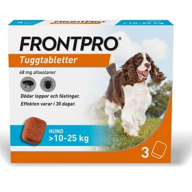 Bild på Frontpro 68 mg tuggtabletter för hund 10-25 kg 3 st