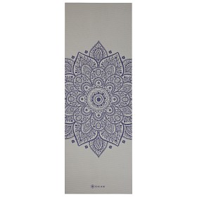 Bild på Gaiam Sustained Grey Sundial Flower Yoga Mat 5 mm Classic Printed