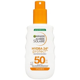 Bild på Garnier Ambre Solaire Hydra 24H Protect Solskyddsspray SPF50 för normal hud 150 ml