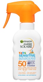 Bild på Garnier Ambre Solaire Kids Sensitive Advanced Spray SPF 50+ 200 ml