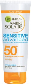Bild på Garnier Ambre Solaire Sensitive Advance Face & Chest SPF 50+ 50 ml