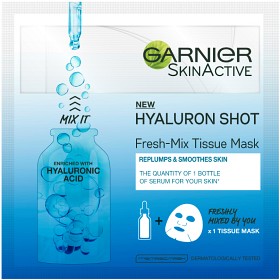 Bild på Garnier Skin Active Fresh-Mix Tissue Mask Hyaluron Shot 33 g