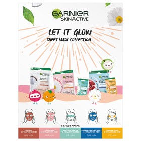Bild på Garnier Skin Active Let It Glow Sheet Mask Collection