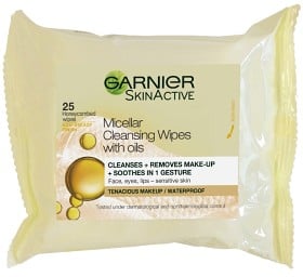Bild på Garnier Skin Active Micellar Cleansing Wipes with oils  25 st