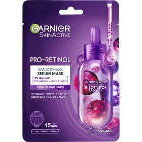 Bild på Garnier SkinActive Pro-Retinol Smoothing Tissuemask för alla hudtyper 28 g