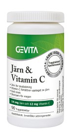 Bild på Gevita Järn & Vitamin-C 90 st tuggtabletter