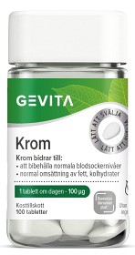 Bild på Gevita Krom 100 tabletter