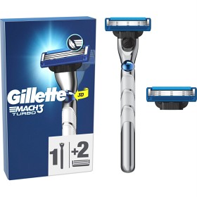 Bild på Gillette Mach3 Turbo Rakhyvel + 2 rakblad