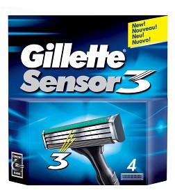 Bild på Gillette Sensor3 rakblad 4 st