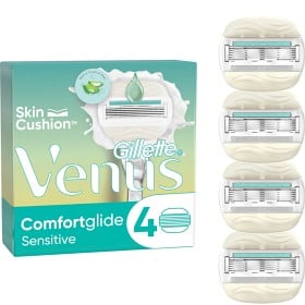 Bild på Gillette Venus Comfortglide Sensitive 4 rakblad för kvinnor