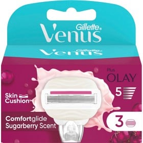 Bild på Gillette Venus Comfortglide Sugarberry Plus Olay rakblad 3 st