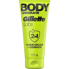 Bild på GilletteLabs Body + Intimate 2-in-1 Body Shave Cream & Cleanser 177 ml