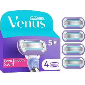 Bild på Gillette Venus Extra Smooth Swirl rakblad, 4 st