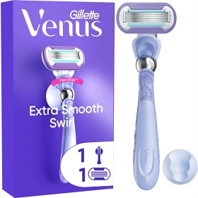 Bild på Gillette Venus Extra Smooth Swirl rakhyvel, 1 rakblad, duschhållare