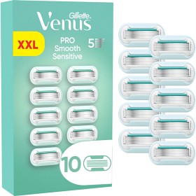 Bild på Gillette Venus Pro Smooth Sensitive rakblad 10 st