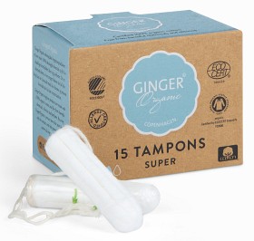 Bild på Ginger Organic Tampong Super 15 st
