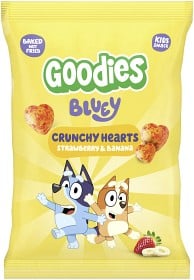 Bild på Goodies Crunchy Hearts Strawberry & Banana 30 g
