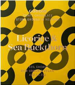 Bild på Goodio Licorice & Sea Buckthorn 53% 48 g