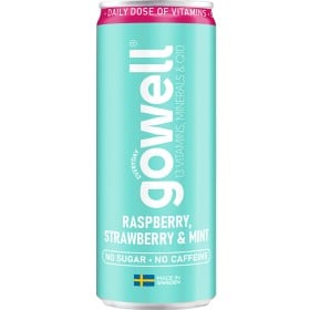 Bild på Gowell Jordgubb, hallon & mynta 330 ml