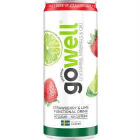 Bild på Gowell Jordgubb & lime 330 ml