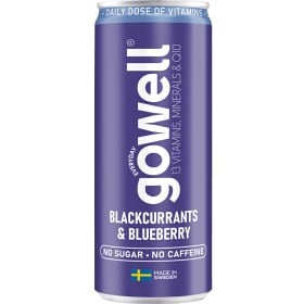 Bild på Gowell Svartvinbär & blåbär 330 ml
