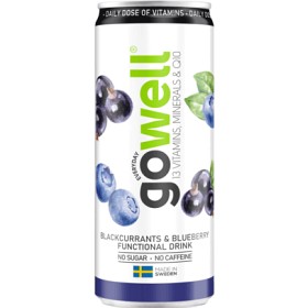 Bild på Gowell Svartvinbär & blåbär 330 ml