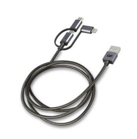 Bild på GP 3-in-1 kabel Micro-USB USB-A USB-C Lightning MFI, 1 meter