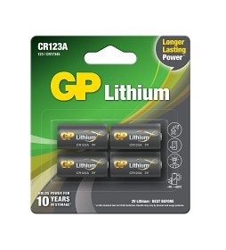 Bild på GP CR123A Lithium 3V 4 st