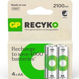 Bild på GP ReCyko AA 2100mAh laddningsbara 4-pack