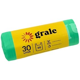 Bild på Grale Avfallspåse Soppåse Extra stark, 30L 20-pack