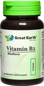 Bild på Great Earth Vitamin B2 60 tabletter 