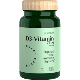 Bild på Great Earth Vitamin D3 75 µg 60 kapslar