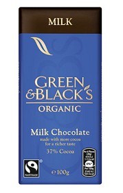 Bild på Green & Blacks Milk Chocolate 100 g