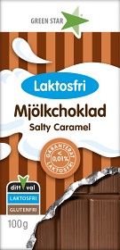 Bild på Green Star Mjölkchoklad Salty Caramel Laktosfri 100 g