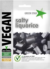 Bild på Green Star Salty Liquorice Vegan 80 g