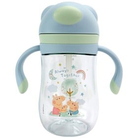 Bild på Greta Gris Evie Straw Cup-Flip Cap-240 ml Blå