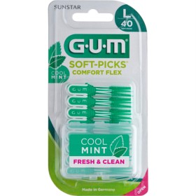 Bild på GUM Soft-Picks Comfort Flex Cool Mint Large 40 st