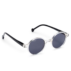 Bild på Haga Eyewear Cloud Transparent/Black - Grey lens