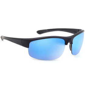 Bild på Haga Eyewear Innsbruck Matt Black - Blue Mirror